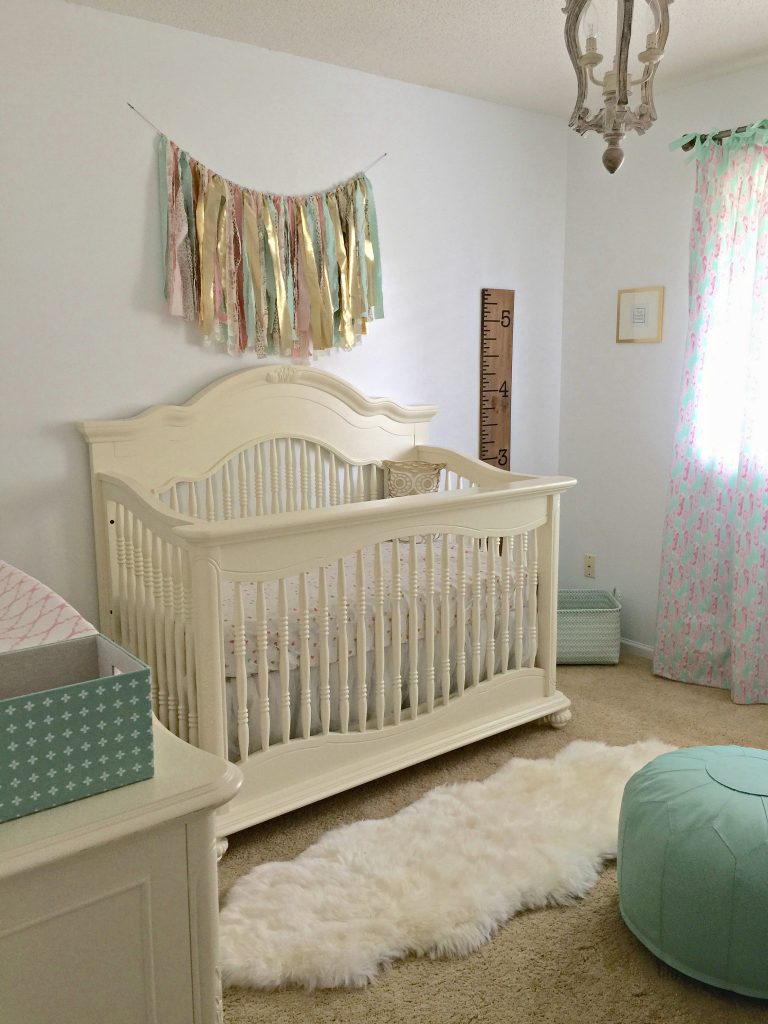 Mint Pink and Gold Nursery