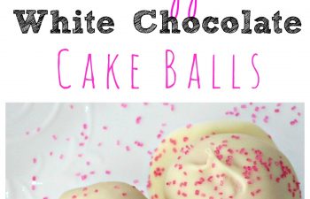 Strawberry Pineapple White Chocolate Cake Balls