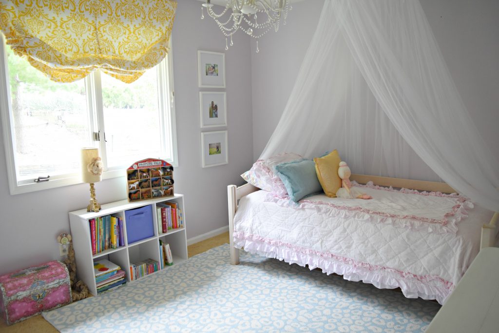 Bedroom for a 3 year old girl: We transitioned our daughter's nursery into a beautiful, light, airy, big girl room full of pastels and whimsy. It's full of new pieces as well as collected family pieces, and she loves it as much as we do. In this post you'll see a full list of sources, paint colors, and more. 