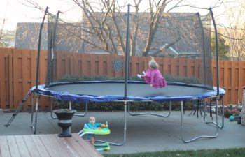 15' Skywalker Trampoline :If you're in the market for a family trampoline, we would definitely suggest this one, as we've been thrilled with it so far.