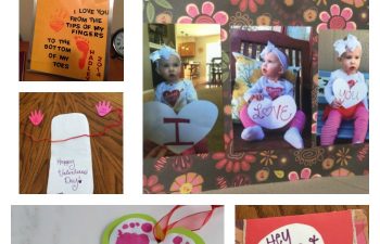 Homemade Valentines from Baby or Toddler