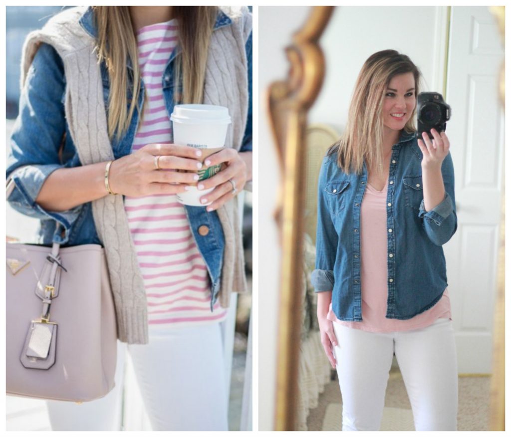 Spring Outfit Ideas: Shop your own closet to put together all kinds of outfit combinations you may not have thought of otherwise. Dresses, pants, lots of layers, different patterns, you'll find all kinds of spring outfit inspiration pictures here!