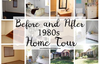 Before and After 1980s Home Tour: In 2.5 years we painted every single wall, cabinet, trim, and doorway in our home and completely transformed it. Take a virtual walk through as I show you paint colors, how tos, decor, and more.