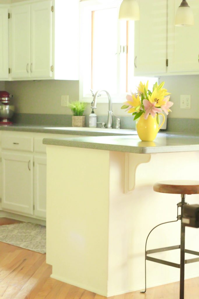 Chalk-Painted Kitchen Cabinets Transformation: From Honey Oak to Bright White