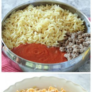 Sausage and Noodles with Creamy Marinara Dinner Recipe