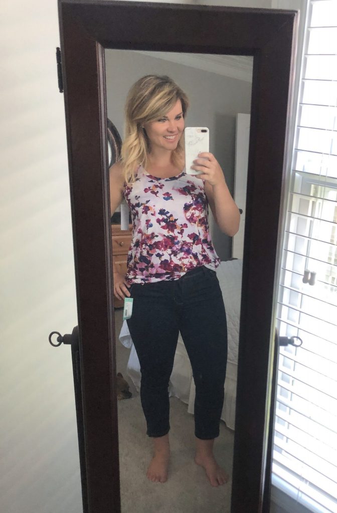 STITCH FIX REVIEW: MAKERS Lucian Ankle Zip Capri Skinny Jean | WHIMSICAL SEPTEMBER | Schedule a fix and request this top here!