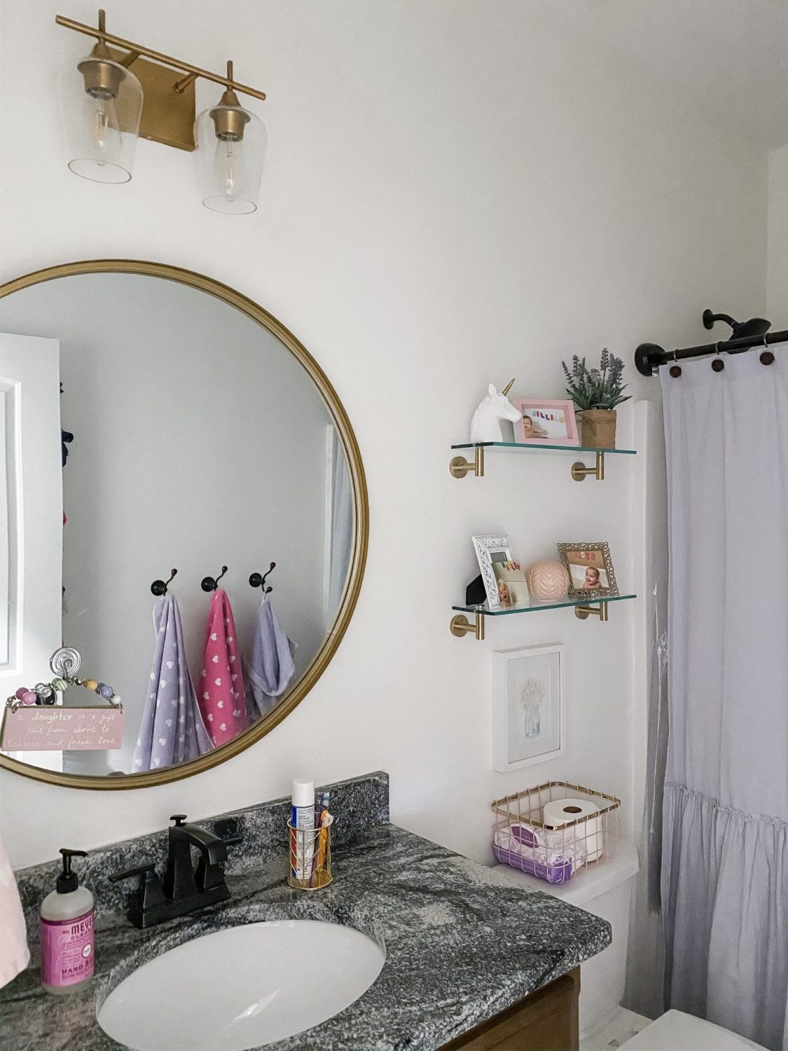 Our Daughters' Hall Bathroom Makeover: A Quick Weekend Project