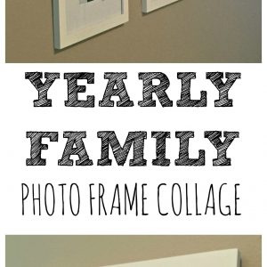 Hallway Decor: Our Growing Family Photo Collage