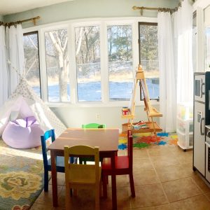 Turning our Sunroom into a Playroom