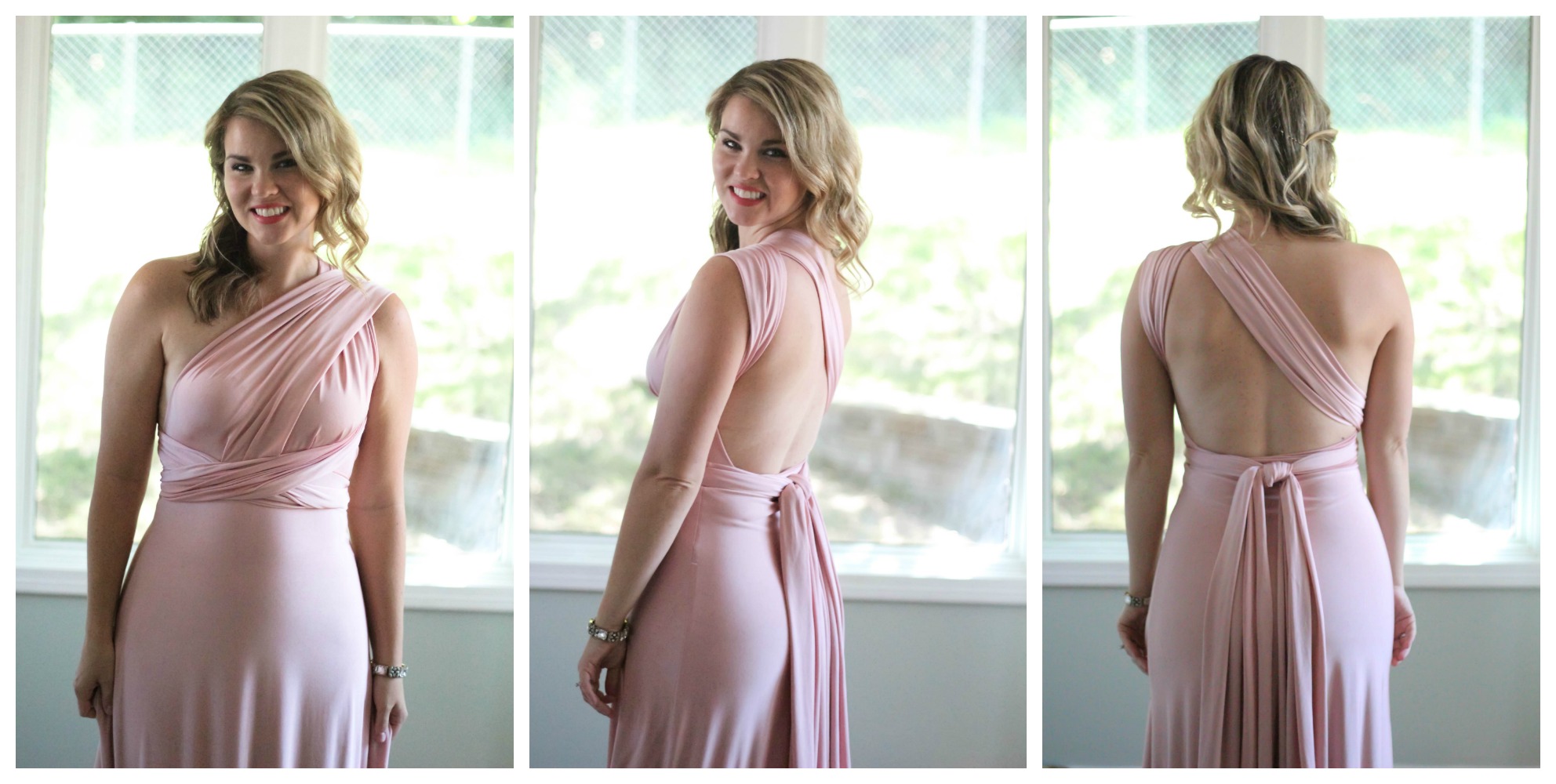convertible bridesmaid dress how to tie