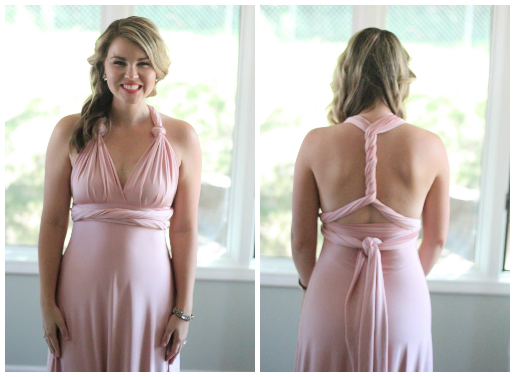 convertible bridesmaid dress how to tie