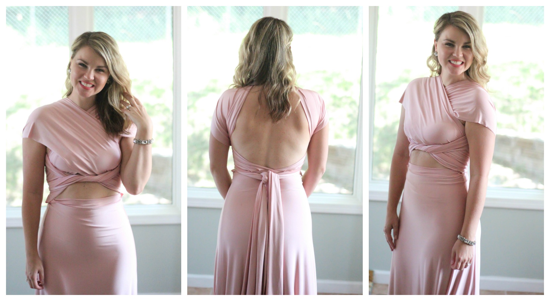 convertible bridesmaid dress how to tie